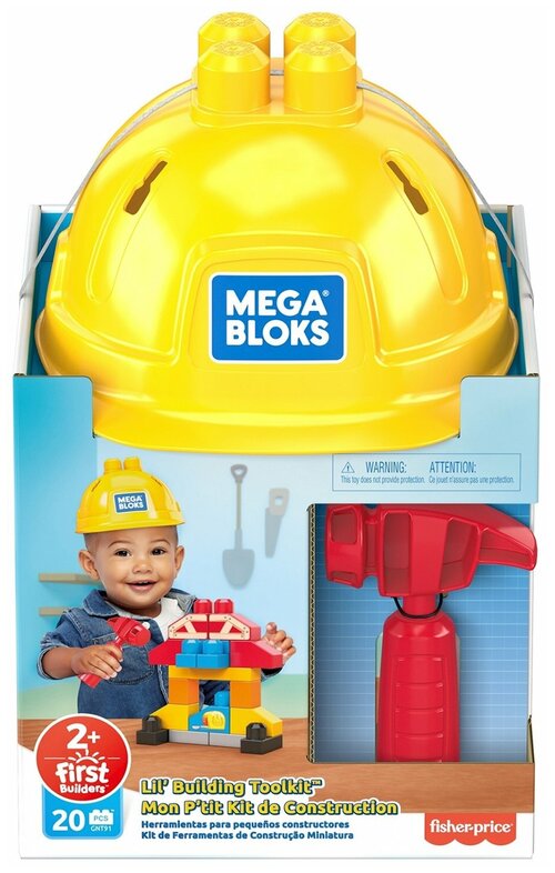 Конструктор Mega Bloks First Builders GNT91 Маленький строитель, 20 дет.