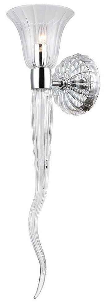 Бра Crystal Lux Linda AP1 Chrome, E14, 60 Вт, хром