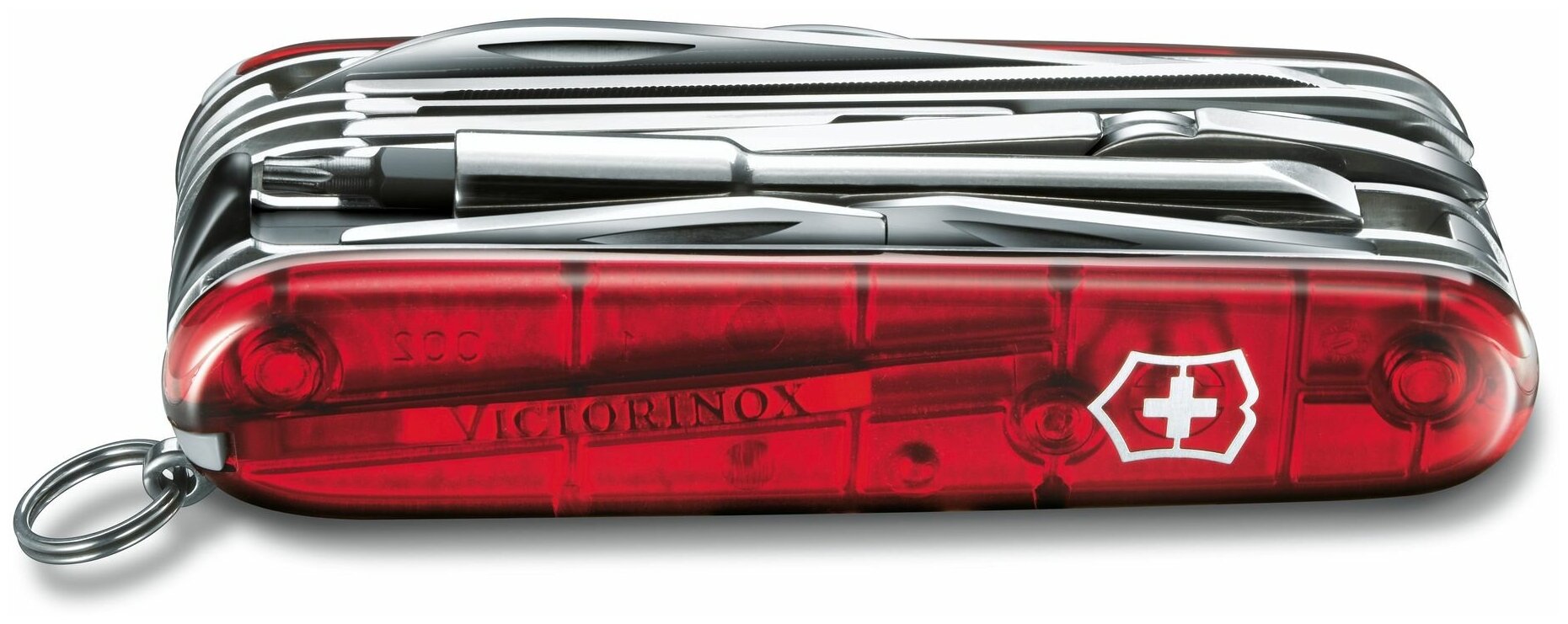 Нож перочинный Victorinox CyberTool L (1.7775.T) 91мм 39функций красный полупрозначный карт.коробка - фото №5