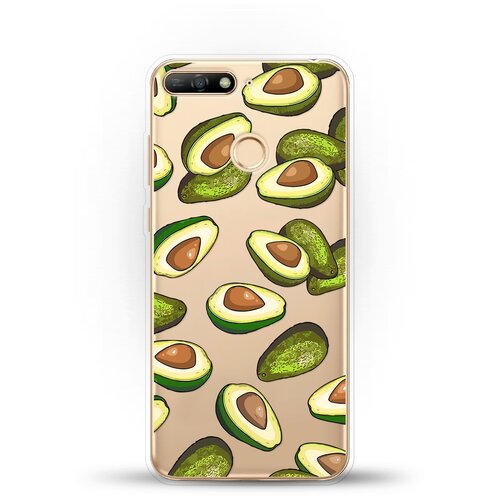 фото Силиконовый чехол авокадо на honor 7c andy & paul