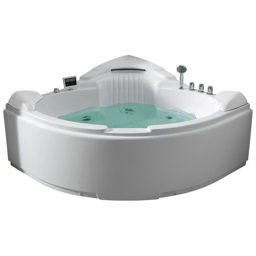 Ванна отдельностоящая Gemy G9082 K, акрил, угловая, глянцевое покрытие, белый ванна gemy g9056 k акрил угловая белый
