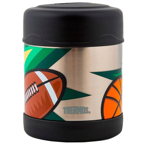 фото Термос для еды thermos f3008, 0.29 л серебристый/фиолетовый