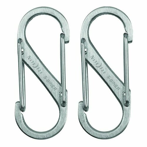 фото Карабин nite ize s-biner stainless steel dual carabiner #1 - черный 2 шт