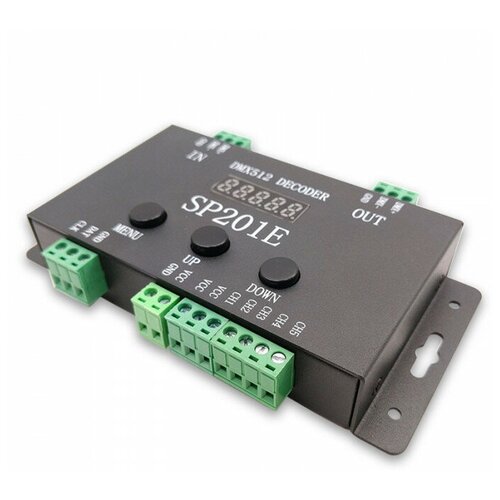 DMX декодер SP201E, SPI / RGBWW+CCT, 5 Ch, 5-24 В dmx 512 декодер 8а 3канала rgb