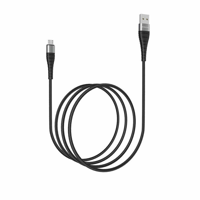 Кабель Borofone BX32 Munificent USB - MicroUSB черный, 1 м - фото №10