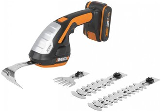 Ножницы для стрижки травы и кустарников аккумуляторные Worx WG801E.5, 10-20 см, 20 В, АКБ 2 А*ч, ЗУ 2 А, коробка