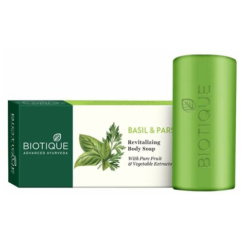 Biotique Мыло кусковое Basil & parsley, 150 г