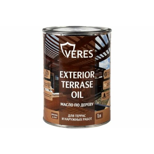 VERES Масло для дерева exterior terrase oil 1 л палисандр 255544 1310₽