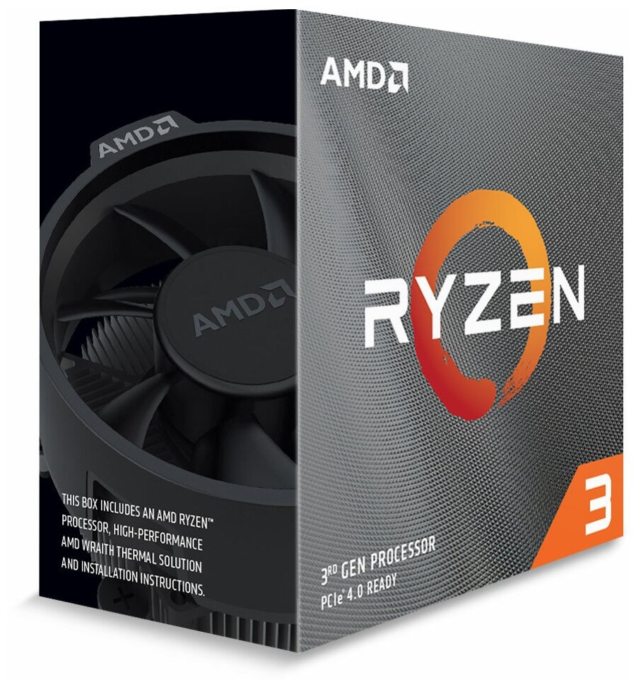 Процессор AMD Ryzen 3 3300X AM4,  4 x 3800 МГц, OEM