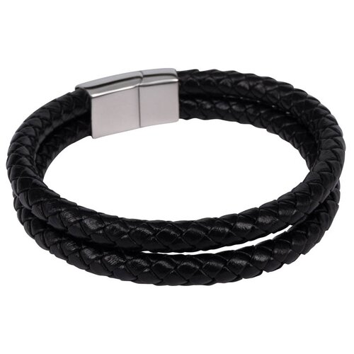 Жесткий браслет OTOKODESIGN, размер 20 см, черный браслет кожаный натуральная кожа магнитный замок черный 54906