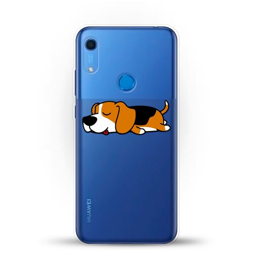 фото Силиконовый чехол уставший бигль на huawei y6s andy & paul