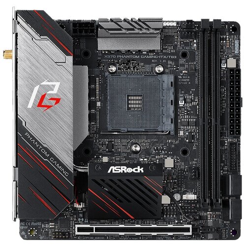 X570 Phantom Gaming-ITX/TB3 материнская плата matx asrock z690m phantom gaming 4 lga1700 z690 4 ddr4 4 sata iii 6gb s 2 m 2 3 pci e 7 1 glan 4 usb 3 2 2 usb 3 2 raid