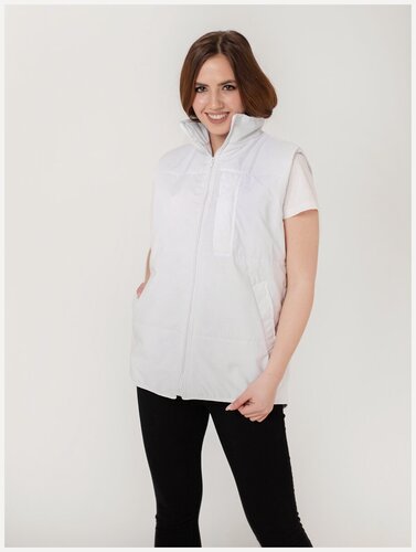 Изображение товара Жилет медицинский универсальный тиси "Айс", цвет белый, размер 44/46