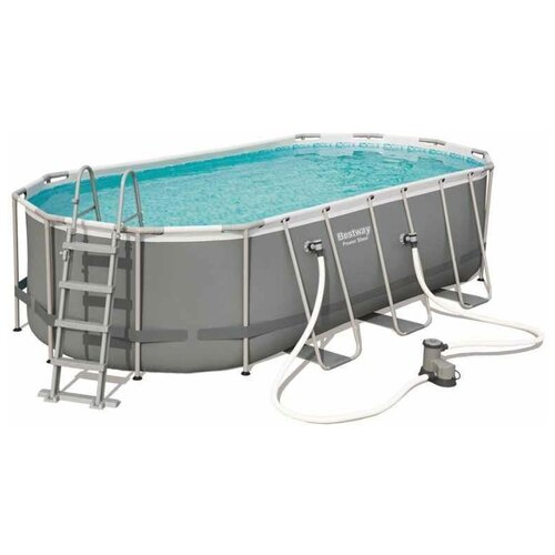 Бассейн Bestway Power Steel Swim Vista Set 56710, 549х122 см бассейн bestway каркасный 366 х 122 см 10250л насос картридж лестница тент в комплекте