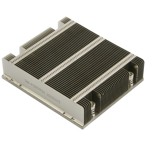 Радиатор для процессора Supermicro SNK-P0057PSU, серебристый радиатор supermicro snk p0047p 1u passive cpu heat sink for x9 generation motherboards w square ilm 90 x 90 x 27 s2011