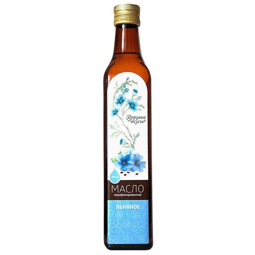 фото Здоровые вкусы масло льняное, 0.5 л