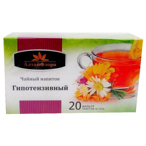 АлтайФлора чай Гипотензивный ф/п, 1.5 г, 20 шт.