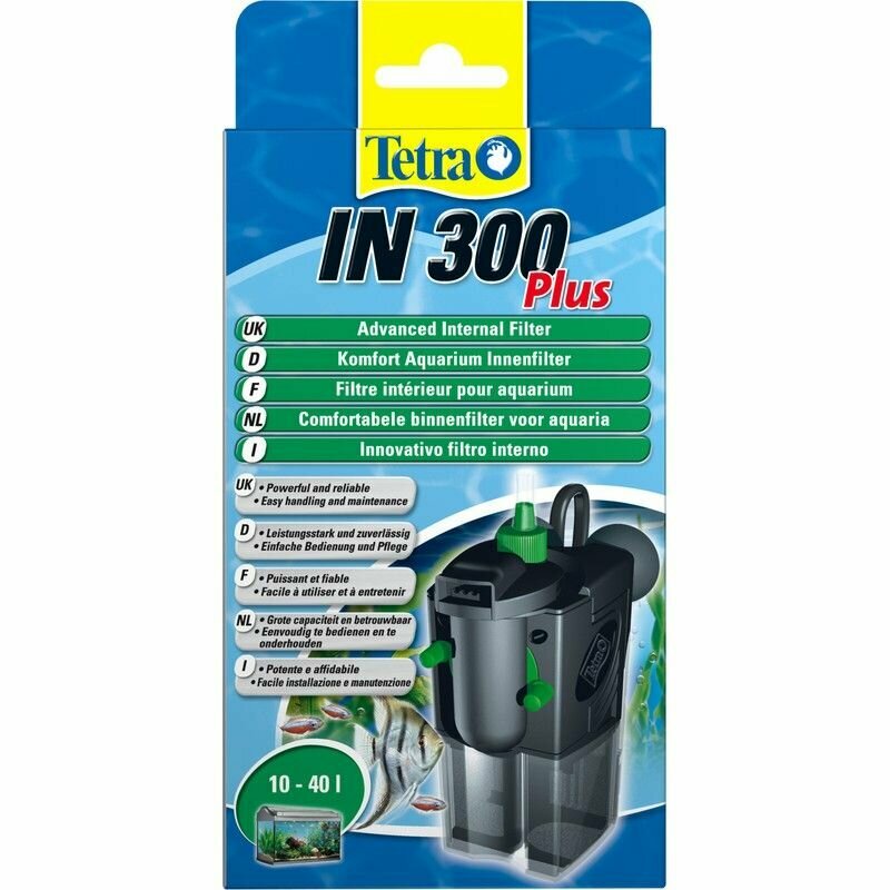 Внутренний фильтр для аквариумов Tetra IN 300 Plus 10-40 л