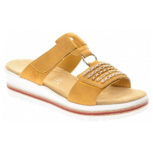 фото Шлепанцы rieker, размер 37, желтый