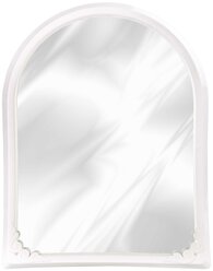 Зеркало для ванной спальни прихожей , настенное "Альтернатива", 49,5 см х 39 см, интерьерное цвет белый