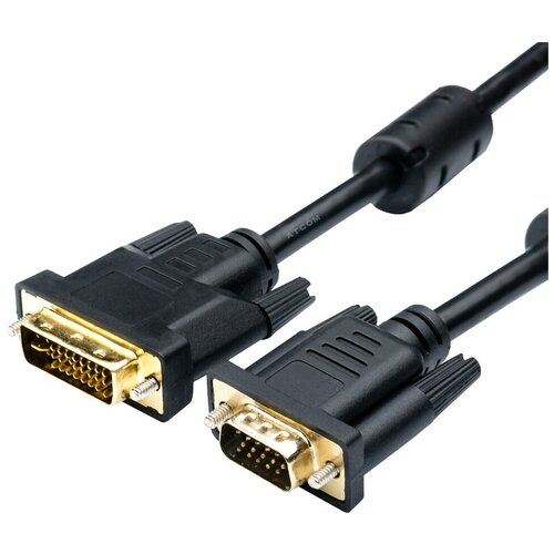 Кабель Atcom VGA - DVI-I Dual link (АТ6143), 1.8 м, черный кабель переходник espada edvi dvga dvi d m d sub f black