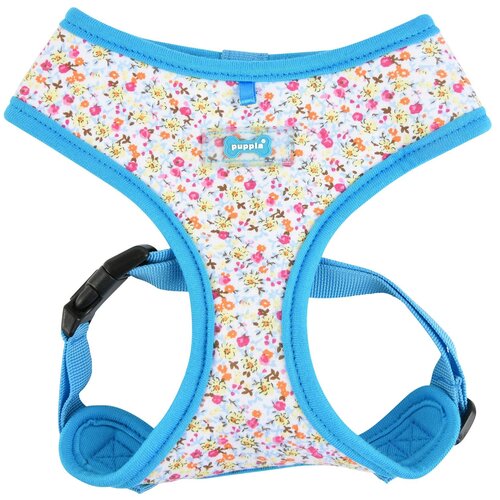 Шлейка Puppia Wildflower harness A, обхват шеи 42  см, голубой, XL