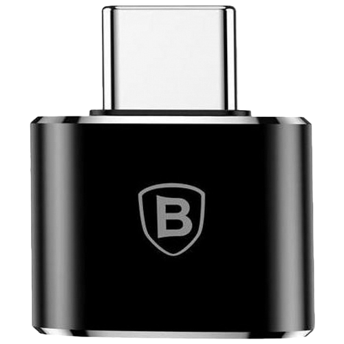 Переходник/адаптер Baseus USB-А - USB Type-C (CATOTG-01), 0.01 м, 1 шт., черный адаптер переходник baseus usb female to type c male adapter converter catotg a01