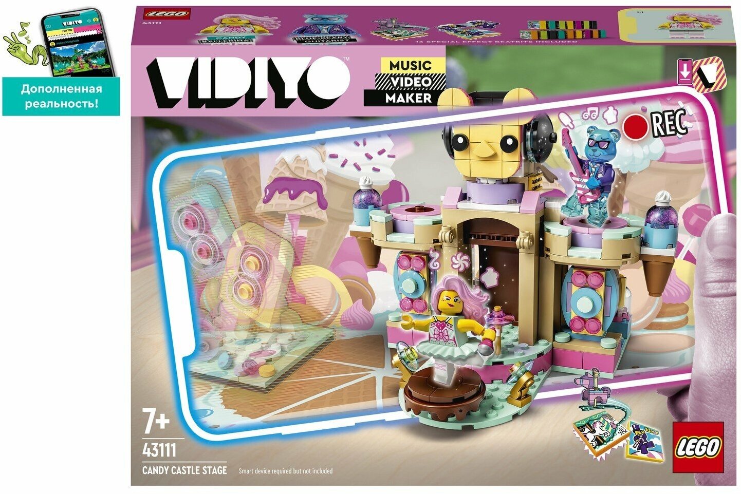 Конструктор LEGO VIDIYO Candy Castle Stage (Сцена карамельного замка) 43111