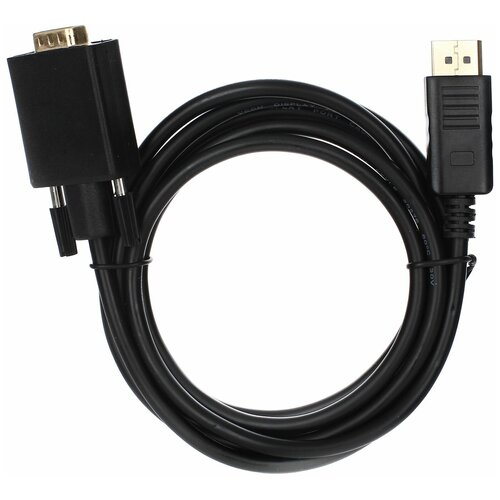 Кабель VCOM DisplayPort - VGA (CG607), 1.8 м, 1 шт., черный кабель переходник displayport vga m m 1 8м vcom cg607 1 8m