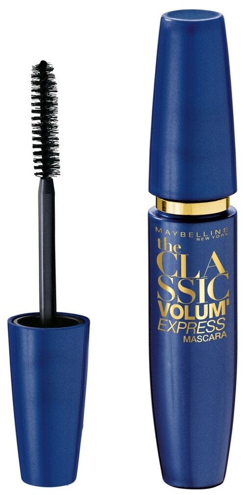 Maybelline New York Тушь для ресниц The Classic Volum Express Тройной объем, экстрачерный