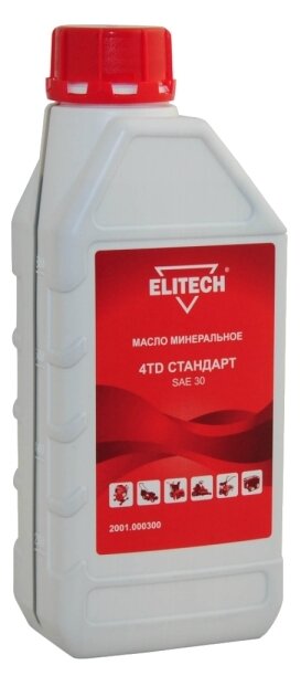 Стандарт масло ELITECH 4ТD минеральное для 4-х такт.двигателей воздушное охлаждение, 1л