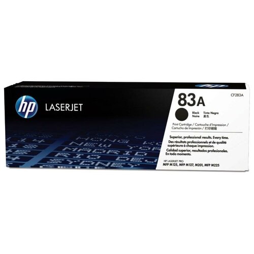 Картридж HP CF283A, 1500 стр, черный картридж для принтера hp laserjet pro m125 m125a m125fw m126 m126a m127 m127fn m127fw hp cf283a hp 83a nh cf283a