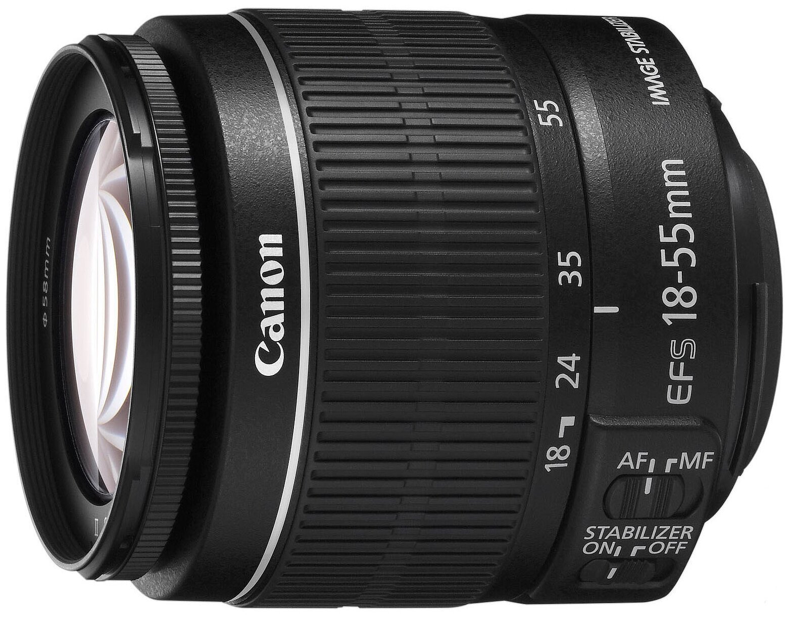 Объектив Canon EF-S 18-55mm f/3.5-5.6 IS II, черный