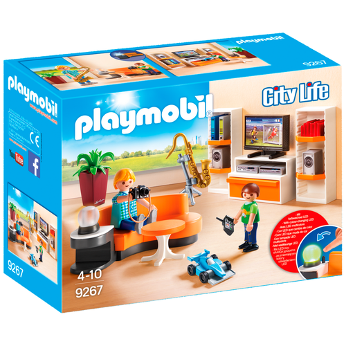 фото Набор с элементами конструктора playmobil city life 9267 гостиная