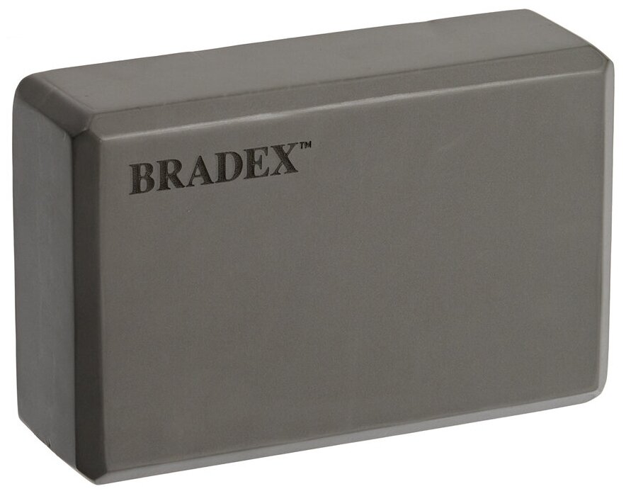 Блок для йоги серый BRADEX SF 0407