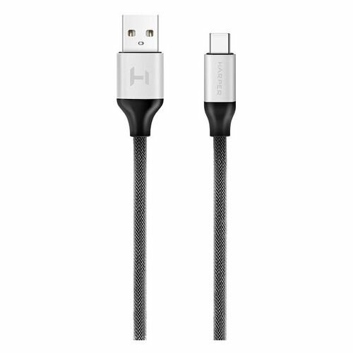 Кабель Harper H00001356 USB - TYPE C, black, 1м, нейлоновая оплетка, износоустойчивость, металлический штекер на концах - фото №5