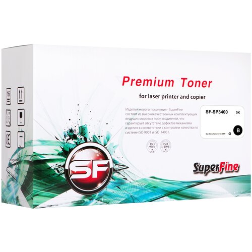 Картридж SuperFine SF-SP3400, 5000 стр, черный картридж superfine sf 109r00747 5000 стр черный