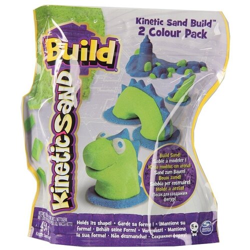 Песок для лепки Kinetic Sand серия Build. Набор 2 цвета. 454 гр kinetic sand песок для лепки kinetic sand 340 гр с формочками