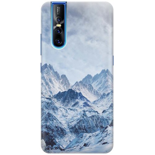 фото Cиликоновый чехол на vivo v15 pro / виво в15 про с принтом "снежные горы" gosso