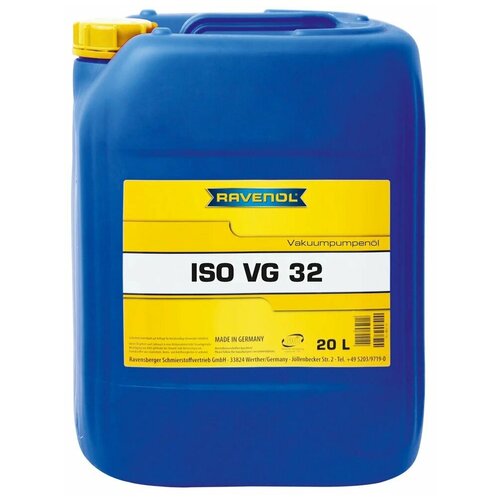 фото Вакуумное масло ravenol vakuumpumpenöl iso vg 32 20 л