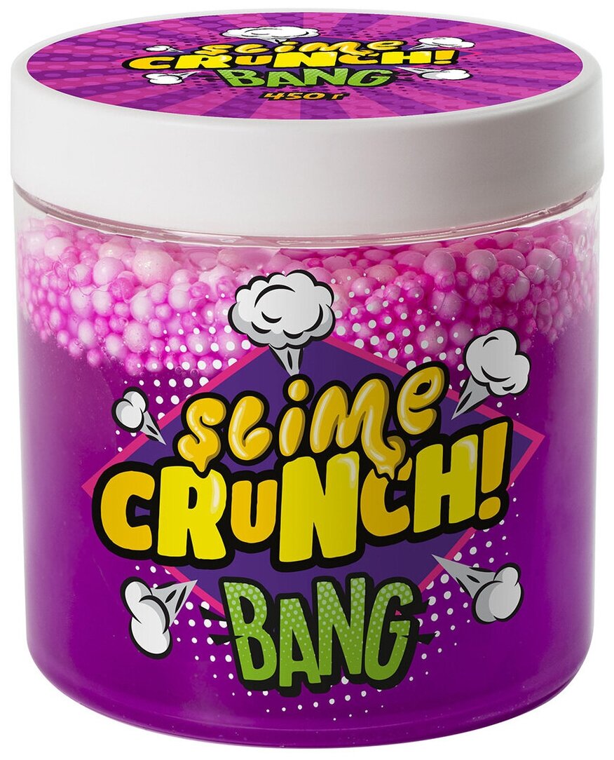 Crunch-slime Ssnap с ароматом ягод, 450 гр. Волшебный мир - фото №1