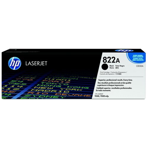 картридж c8552a 822a для hp color laserjet 9500 9500hdn 9500n galaprint желтый Картридж HP C8550A, 25000 стр, черный