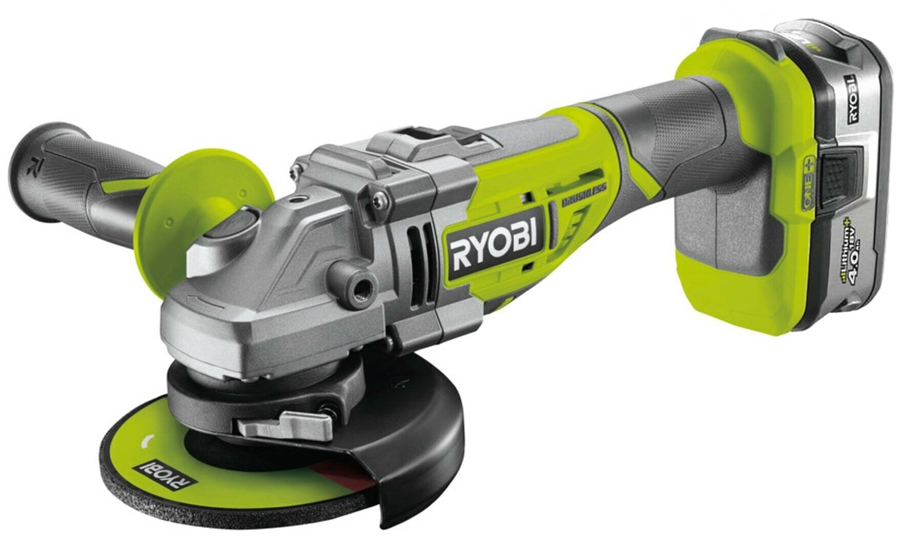 Машина угловая шлифовальная аккумуляторная Ryobi R18AG7-140S ONE+