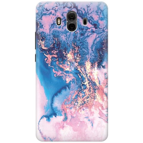 фото Cиликоновый чехол на huawei mate 10 / хуавей мейт 10 с принтом "blue marble" gosso
