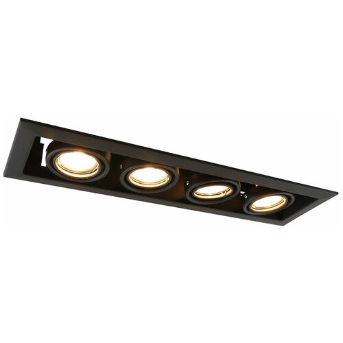 фото Arte lamp cardani a5941pl-4bk, gu10, 200 вт, 4 лампы