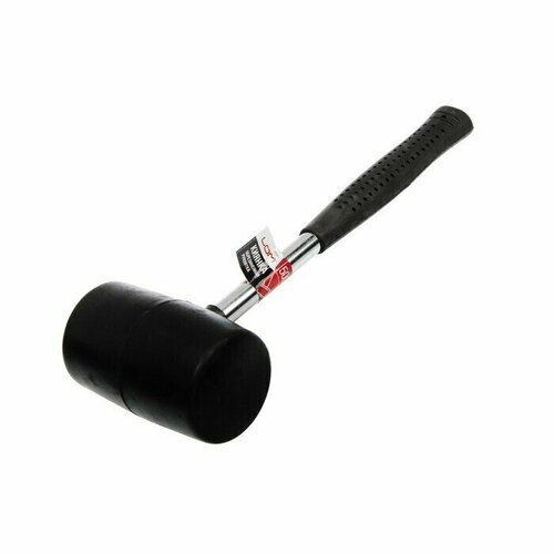 Киянка ЛОМ металлическая обрезиненная рукоятка черная резина 500 г 733₽