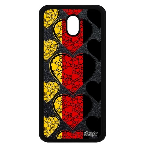 фото Чехол на мобильный galaxy j3 2017, "флаг германии с сердцем" патриот любовь utaupia