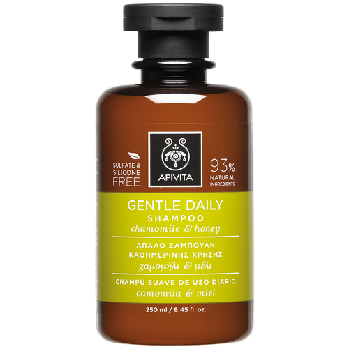 Apivita шампунь Gentle Daily Chamomile and Honey, 250 мл