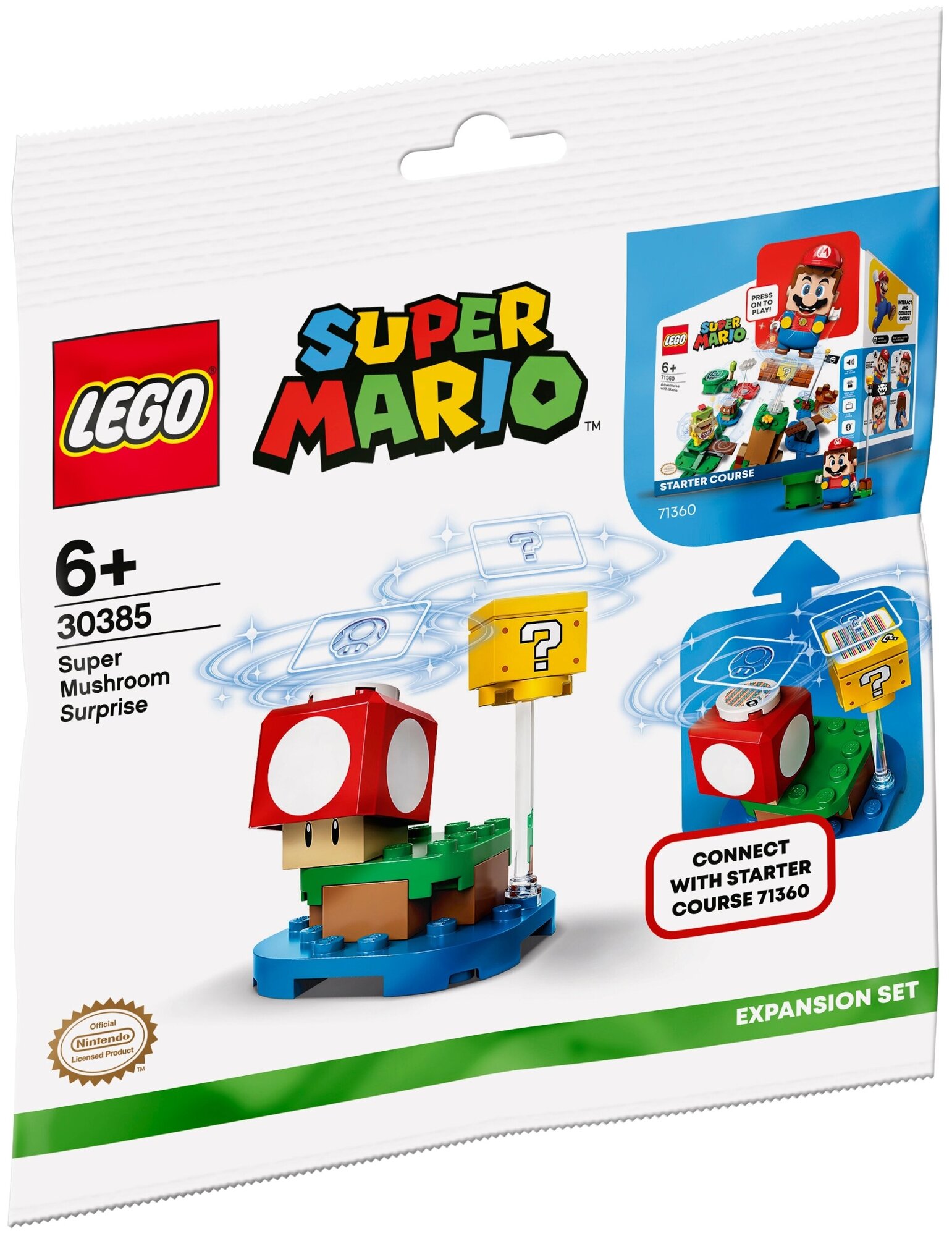 Lego 30385 Super Mario Super Mushroom Expansion Set