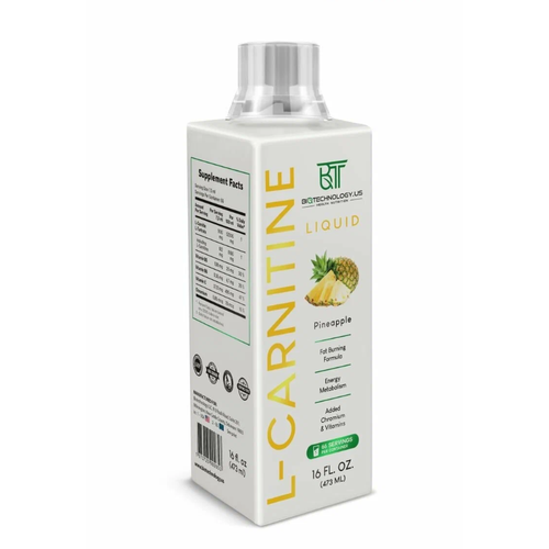 Biotechnology.US L-Carnitine Liquid 473мл (ананас) Л-карнитин жидкий концентрат